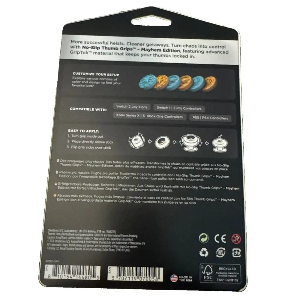 Kontrol Freek Performance Thumbsticks Mayhem Edition Made in the USA. NEW